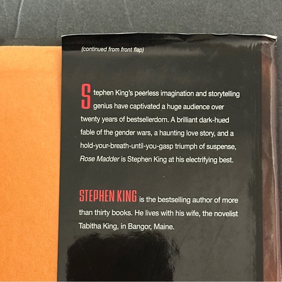 Rose Madder by Stephen King (1st Edition) | Fiction, Horror | Hardcover Book - Picture 4 of 10